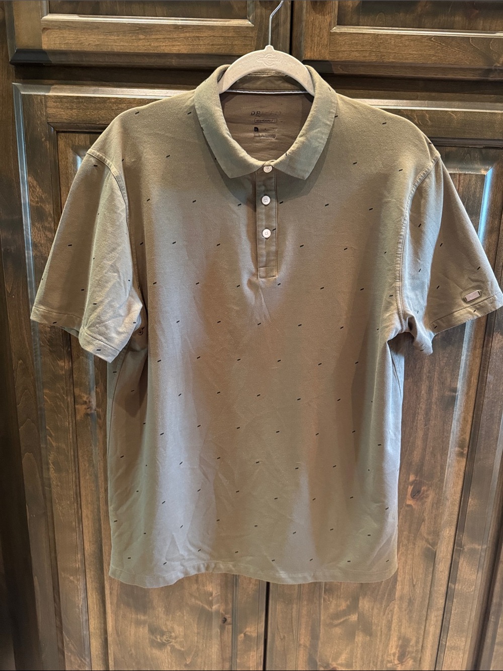 Men’s Nike Dri Fit Standard Fit Golf Polo Shirt L Olive $75!